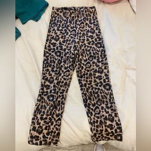 reformation cheeta pants